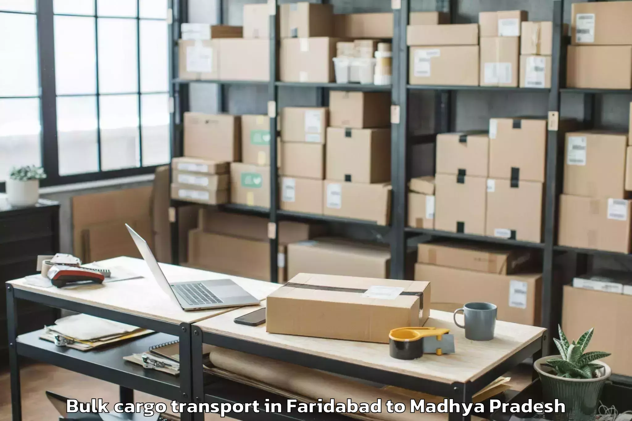 Reliable Faridabad to Prithvipur Bulk Cargo Transport